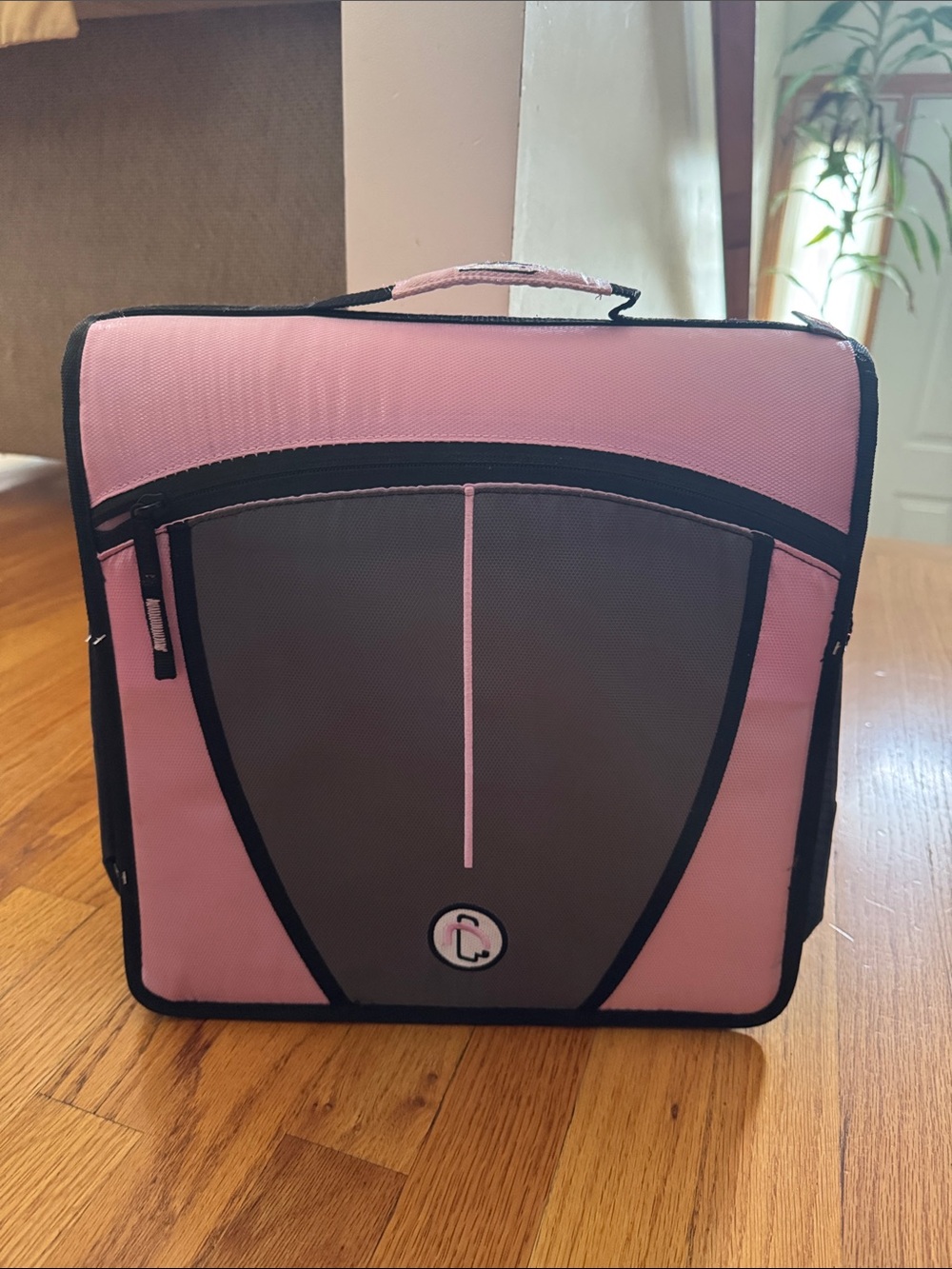Pink and Gray Laptop/Tablet Carry Case